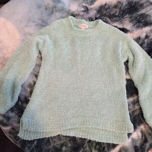 Cat and Jack green sweater size 7